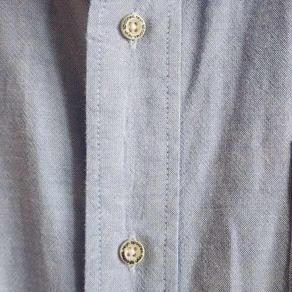 Reyn Spooner Mens Button Down Shirt Tailored Fit Short Sleeve Blue Size 2XL - Picture 4 of 11